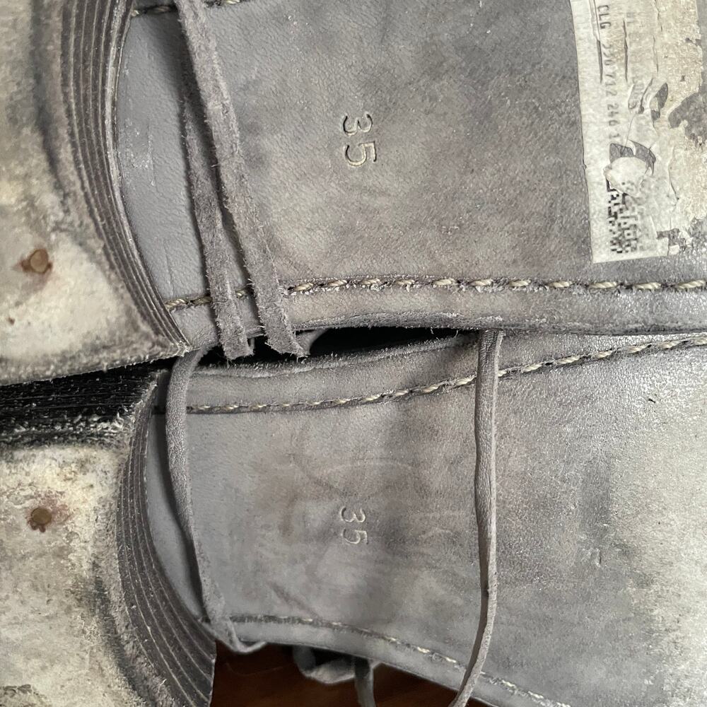 Guidi 792 Full Grain Horse Leather Derby CO49T Light Gray sz 35 - Picture 8 of 9